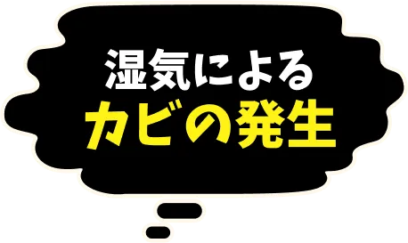湿気によるカビの発生